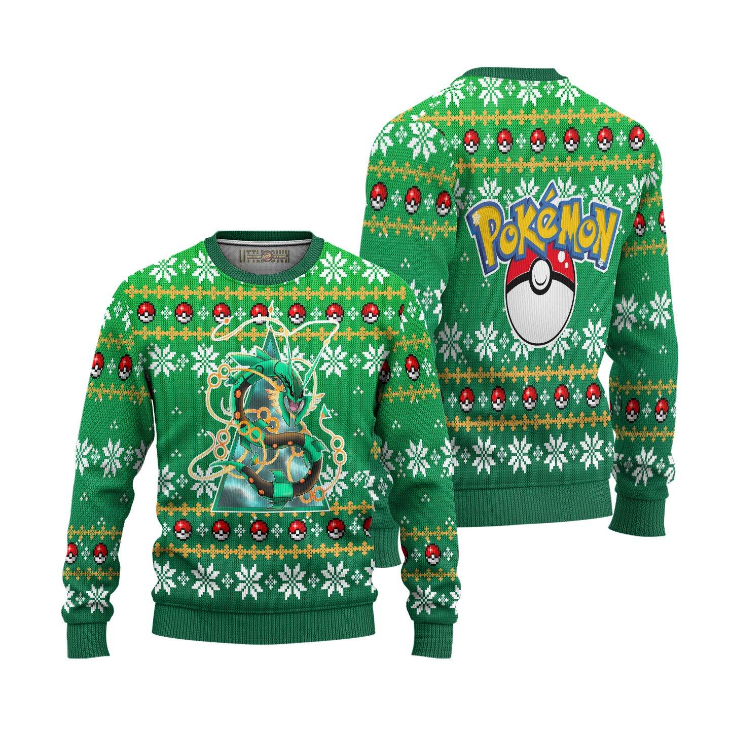 Rayquaza Anime Ugly Christmas Sweater New Design
