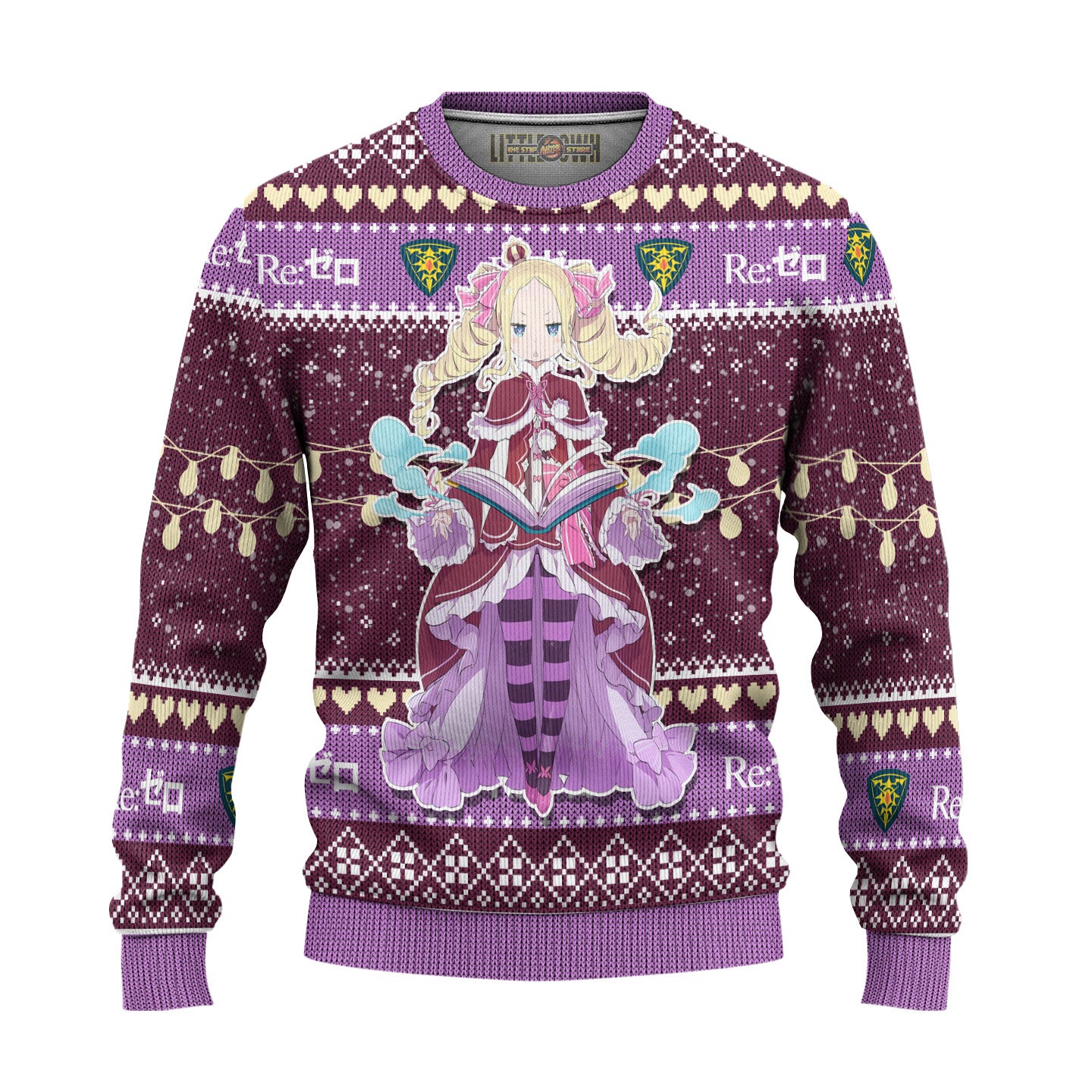 Natsuki Subaru x Beatrice Anime Ugly Christmas Sweater Custom Re Zero New Design