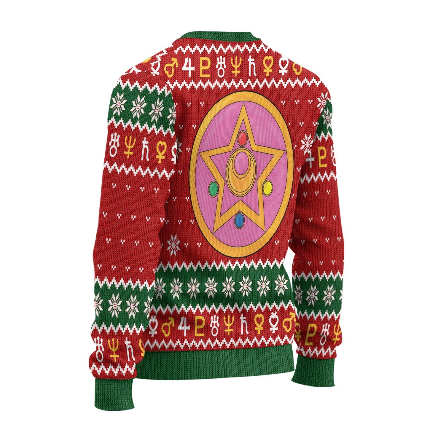 Sailor Guardians Anime Ugly Christmas Sweater Sailor Moon New Design