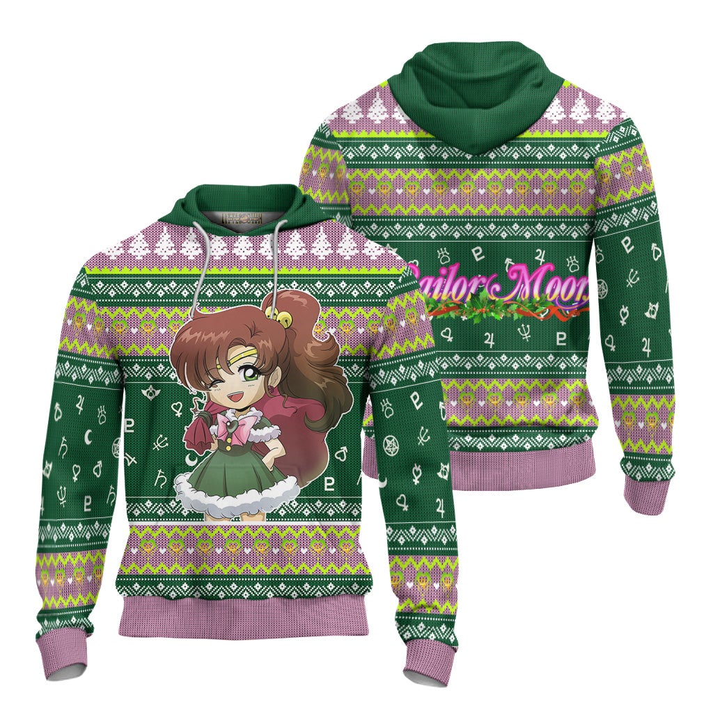 Sailor Jupiter Ugly Christmas Sweater Sailor Moon Anime New Design