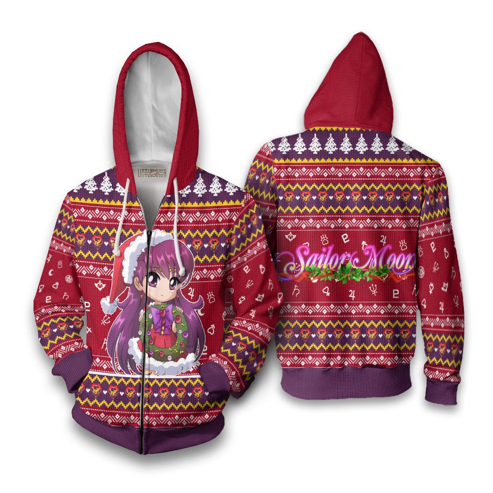 Sailor Mars Ugly Christmas Sweater Sailor Moon Anime New Design