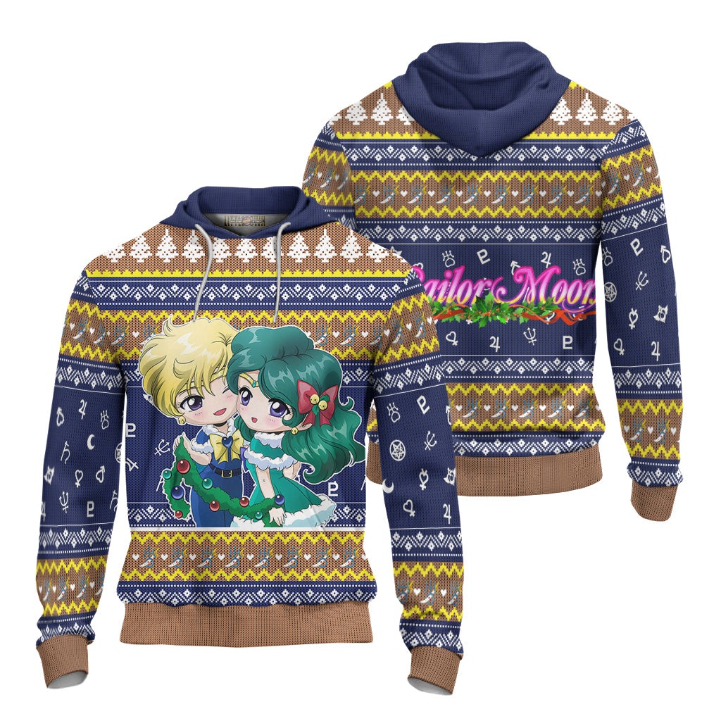 Sailor Uranus Ugly Christmas Sweater Sailor Moon Anime New Design