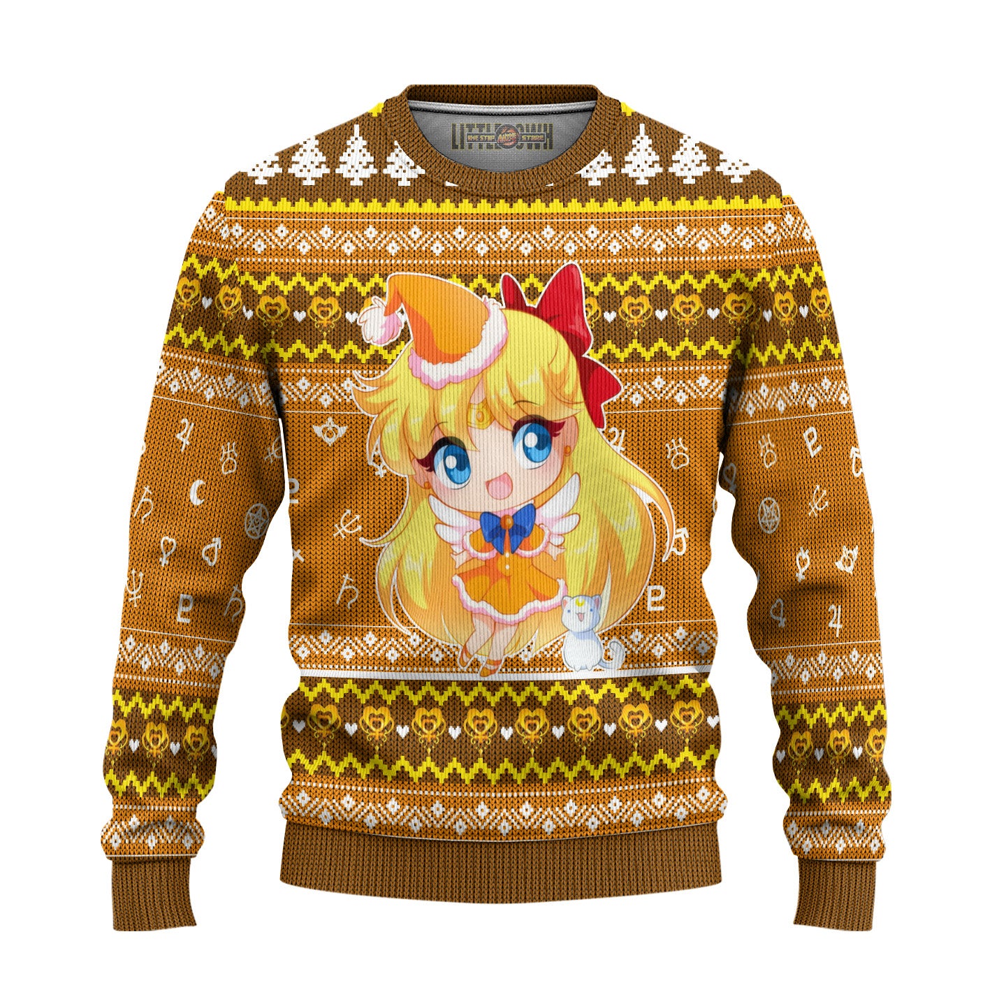 Sailor Venus Ugly Christmas Sweater Sailor Moon Anime New Design