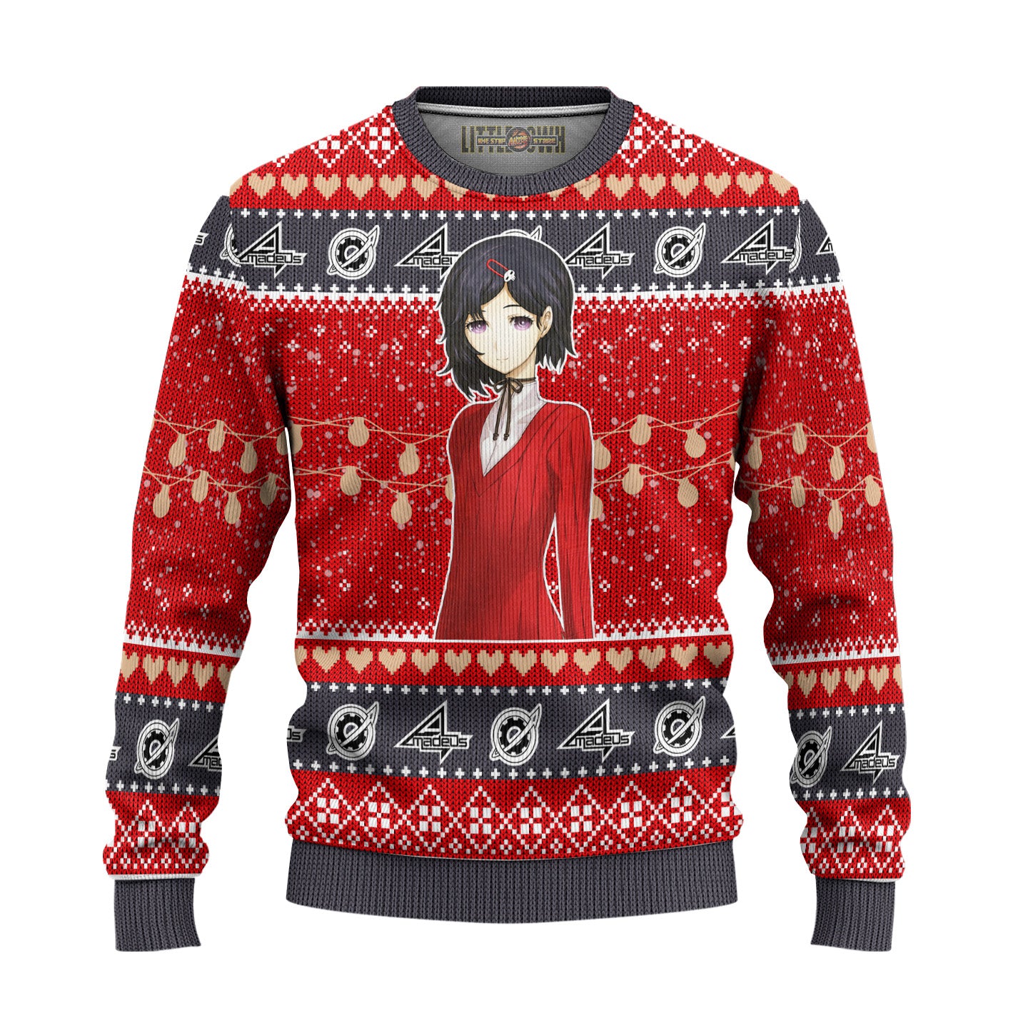 Maho Hiyajo Anime Ugly Christmas Sweater Custom Steins Gate New Design