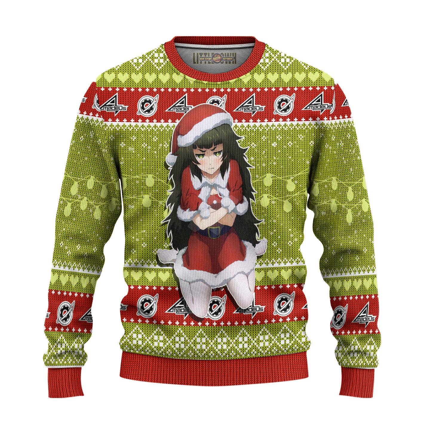 Maho Hiyajo Anime Ugly Christmas Sweater Custom Steins Gate New Design