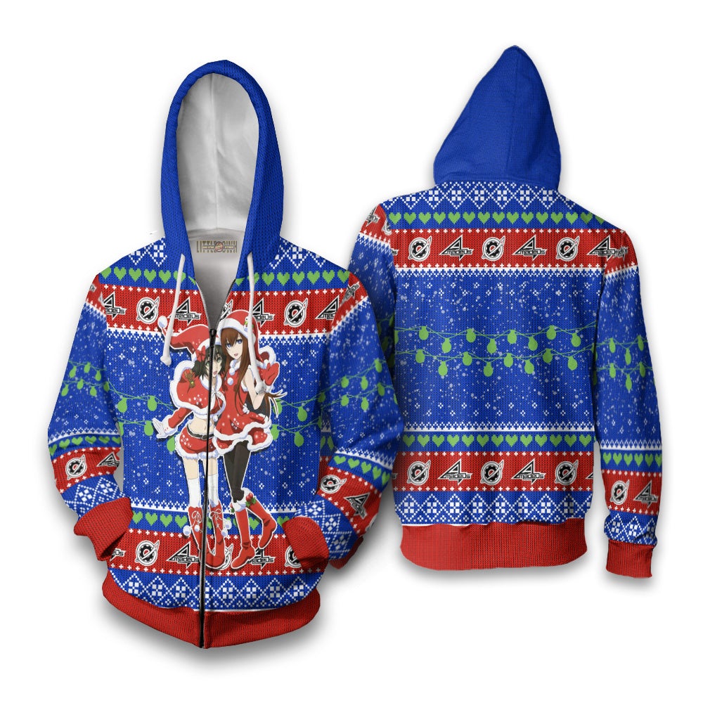 Steins Gate Anime Ugly Christmas Sweater Custom New Design