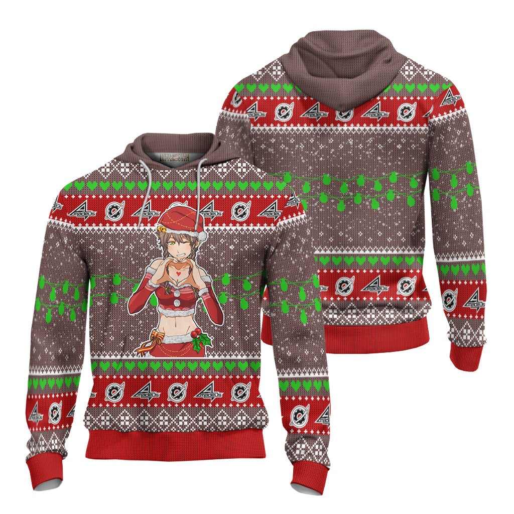 Suzuha Amane Anime Ugly Christmas Sweater Custom Steins Gate New Design