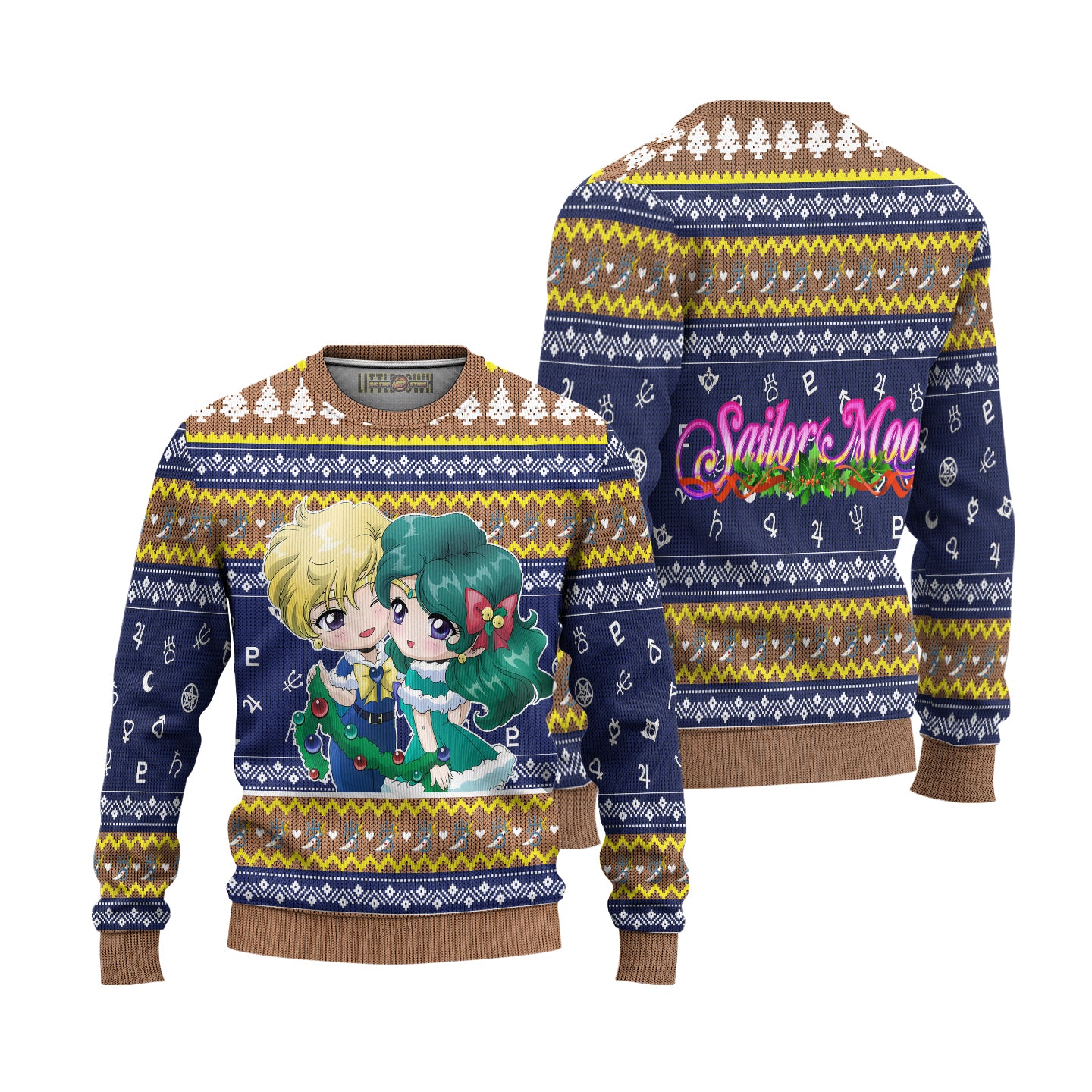 Sailor Uranus Ugly Christmas Sweater Sailor Moon Anime New Design