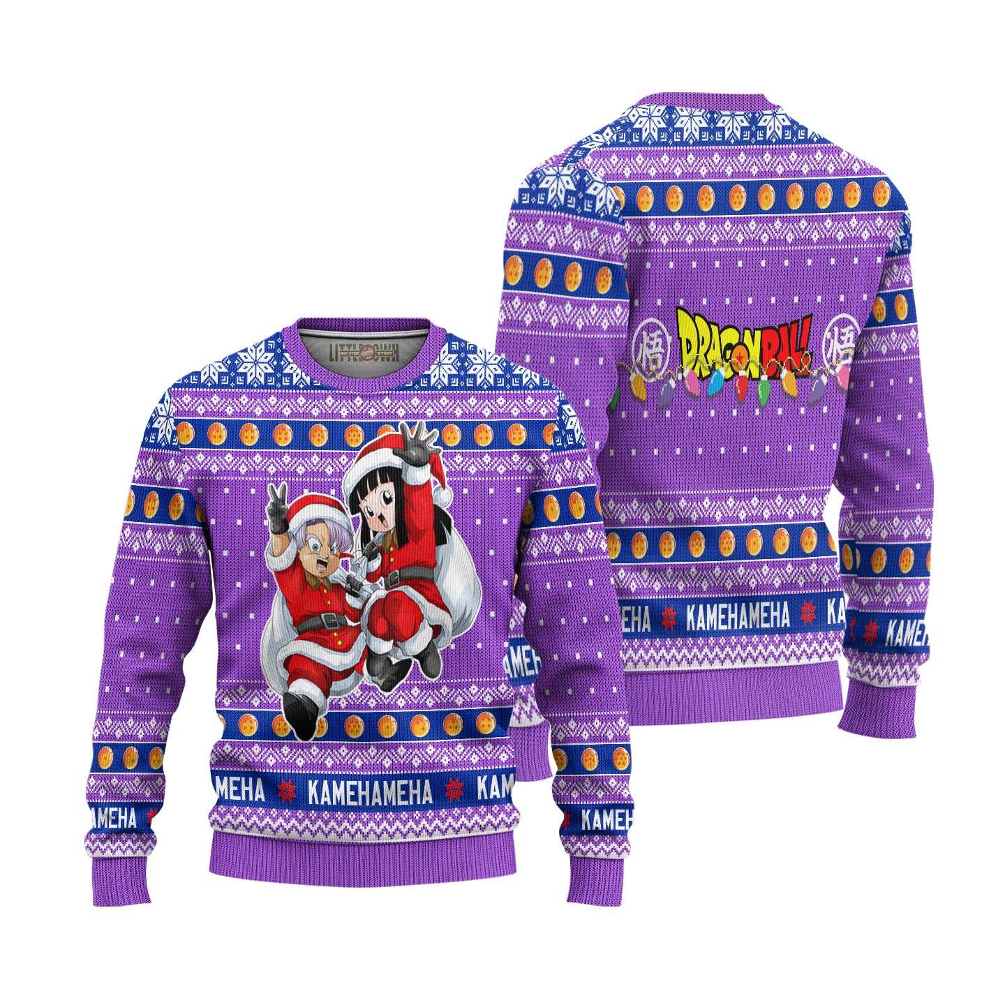 Trunks x Mai Dragon Ball Anime Ugly Christmas Sweater New Design