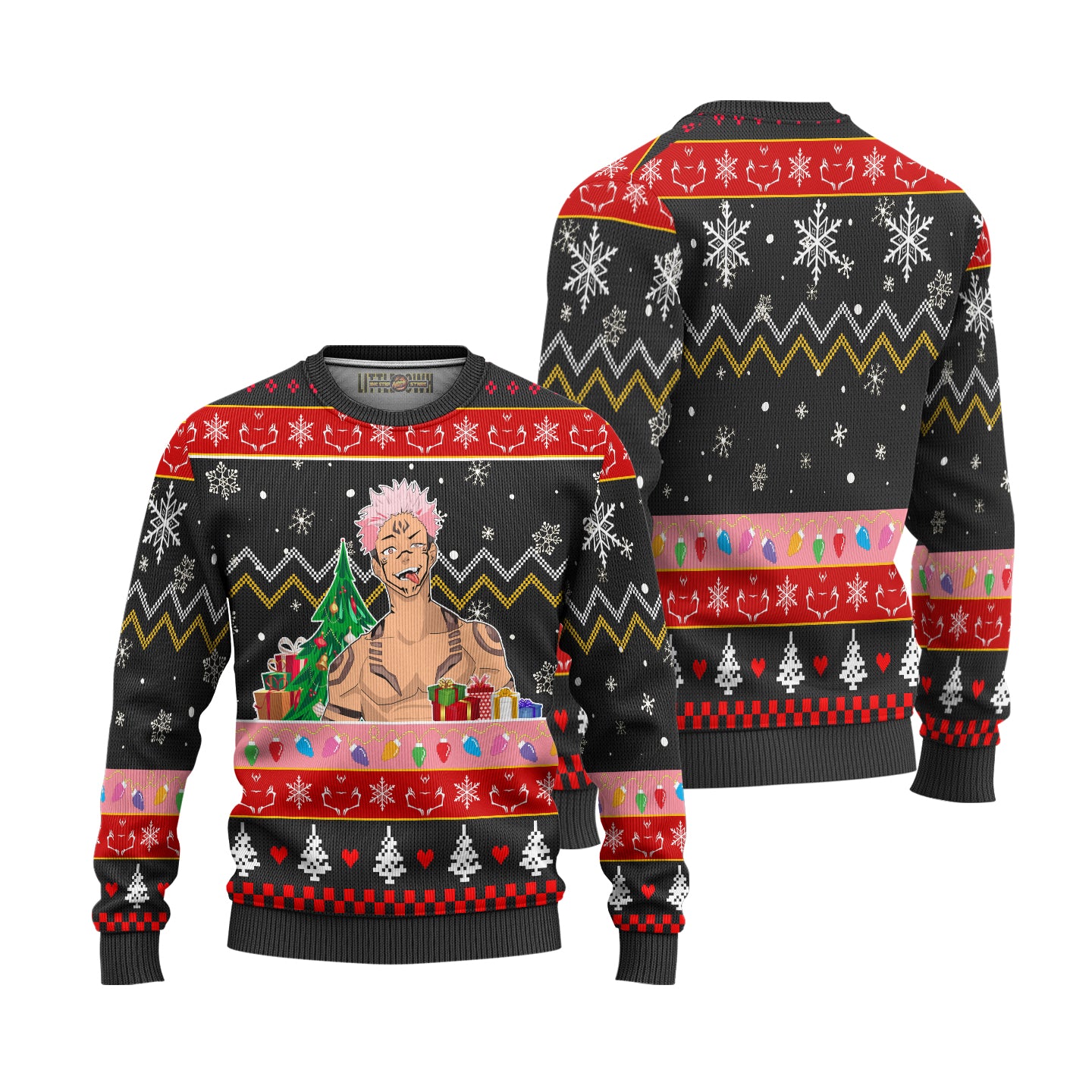 Ryomen Sukuna Ugly Christmas Sweater Custom Jujutsu Kaisen Anime New Design