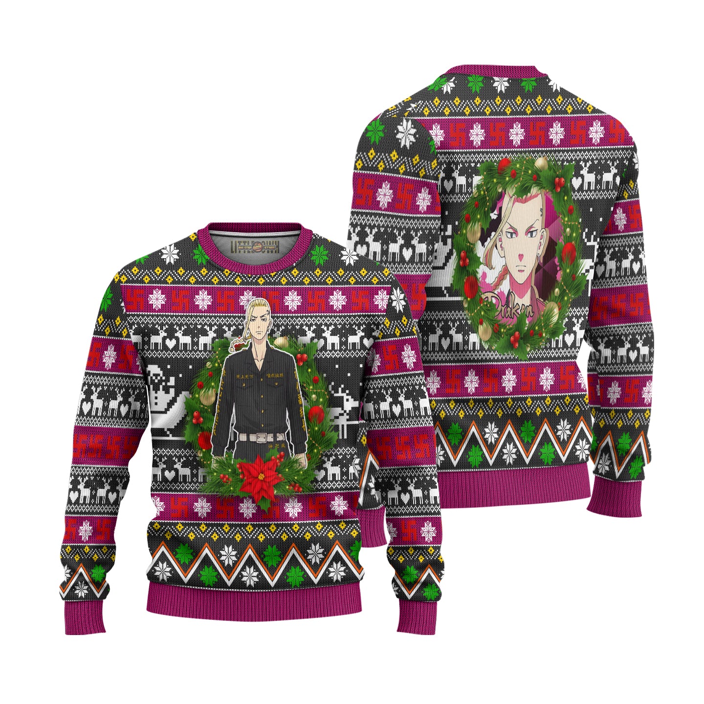 Ken Ryuguji Anime Ugly Christmas Sweater Custom Tokyo Revengers New Design