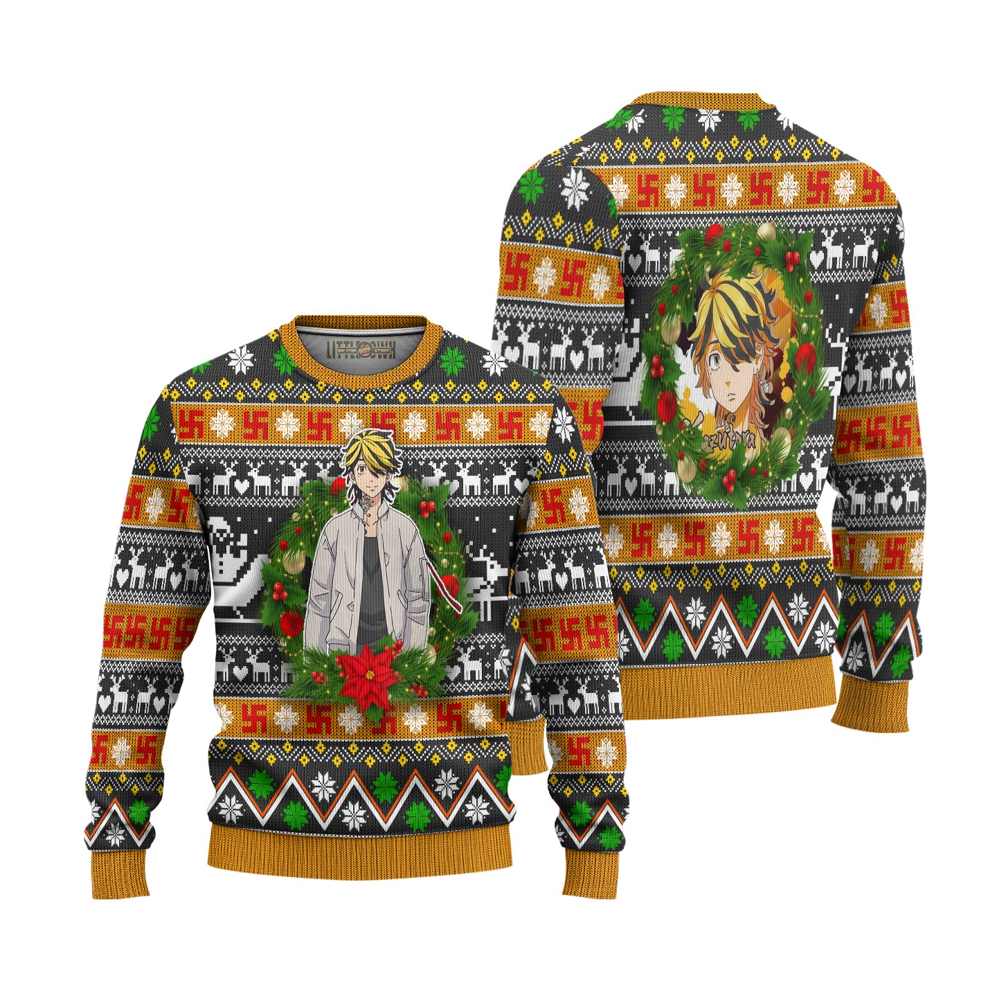 Kazutora Hanemiya Anime Ugly Christmas Sweater Custom Tokyo Revengers New Design