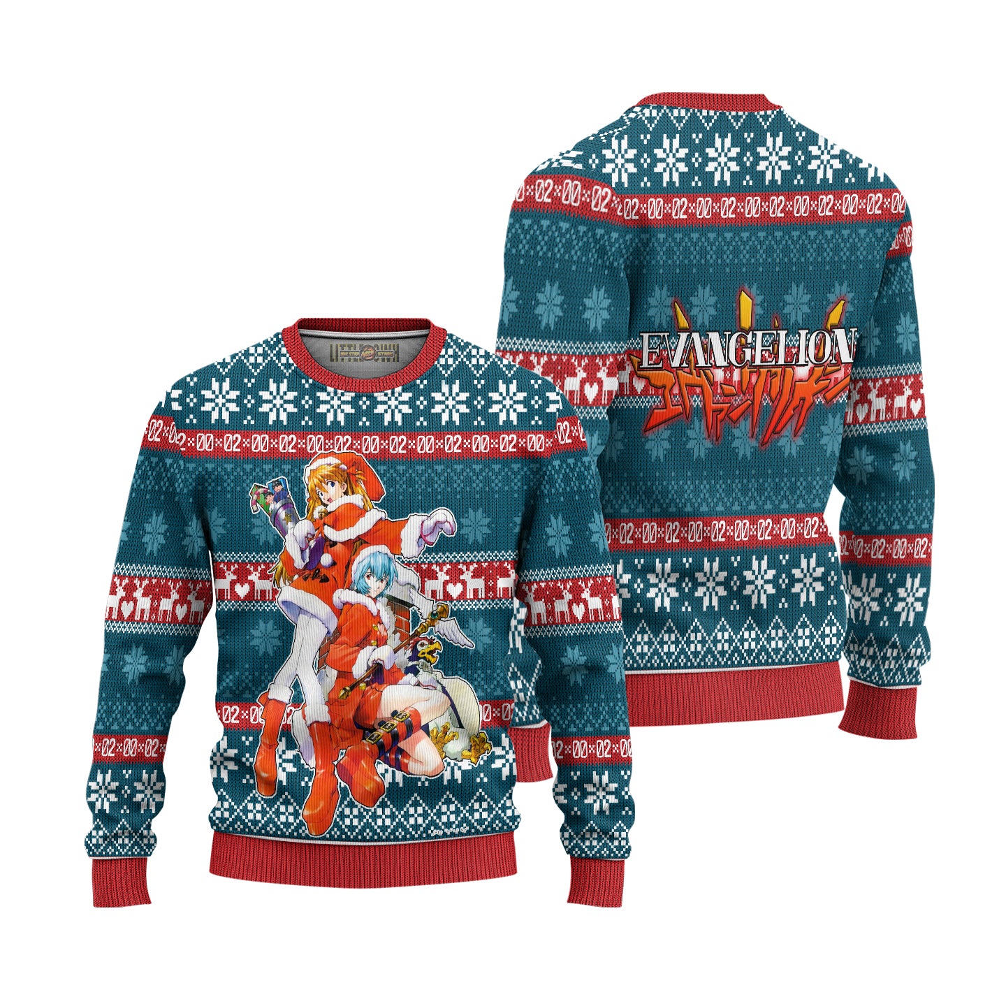 Neon Genesis Evangelion Anime Ugly Christmas Sweater Custom New Design