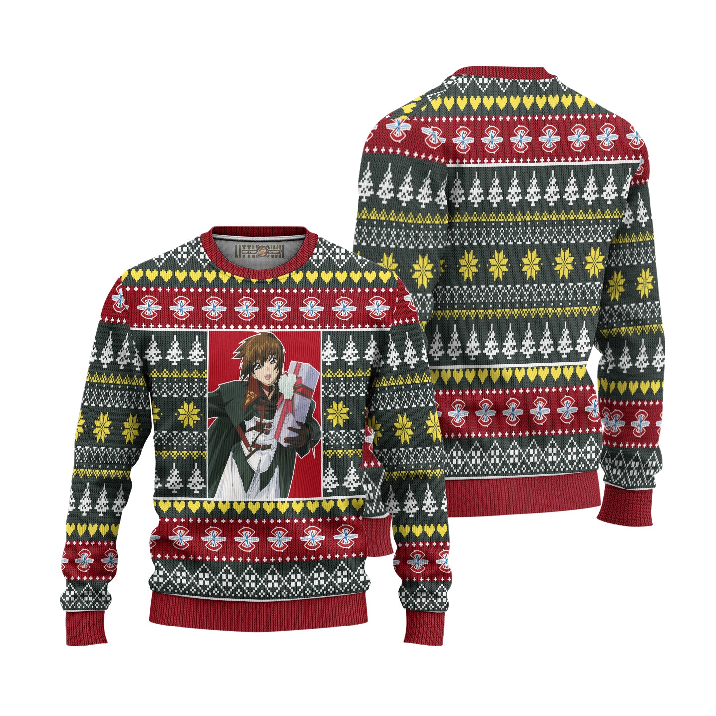 Kira Yamato Anime Ugly Christmas Sweater Custom Gundam New Design