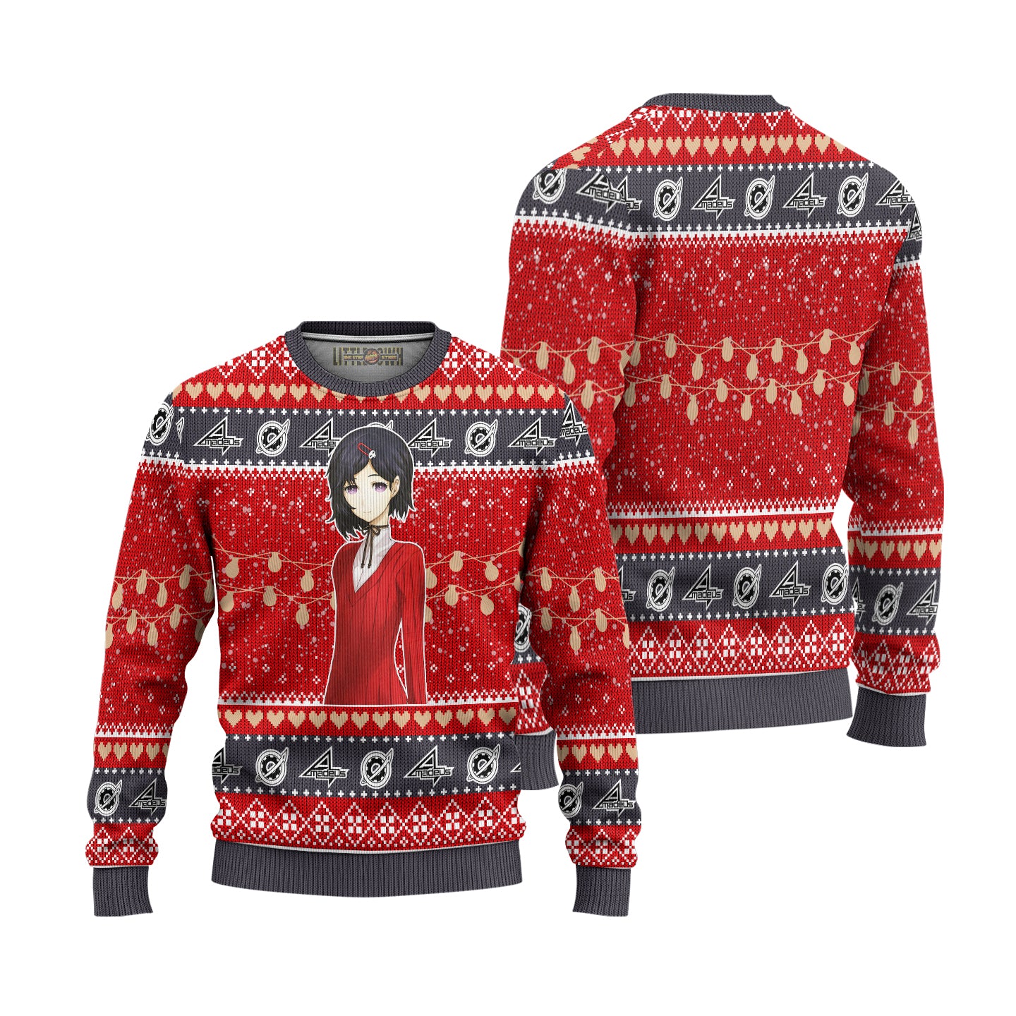 Luka Urushibara Anime Ugly Christmas Sweater Custom Steins Gate New Design