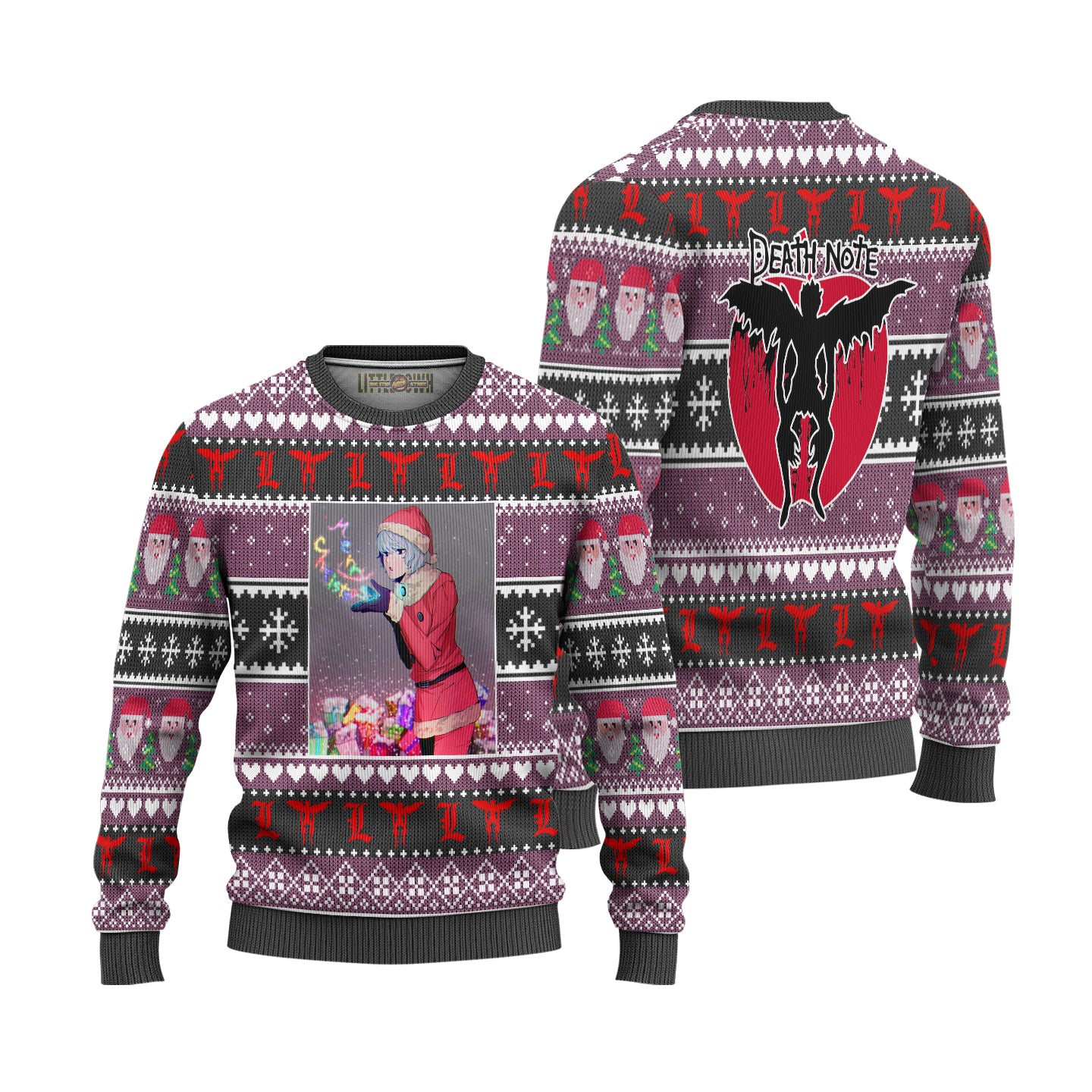 Near Anime Ugly Christmas Sweater Custom Death Note New Design