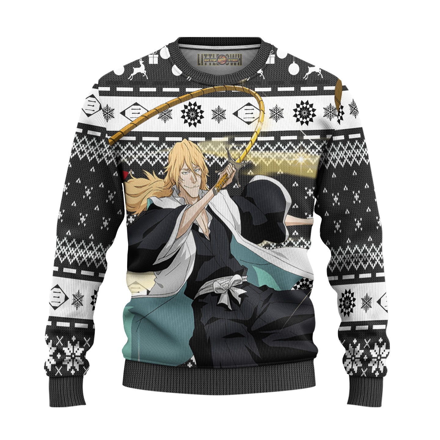 Rojuro Otoribashi Ugly Christmas Sweater Custom Bleach Anime New Design
