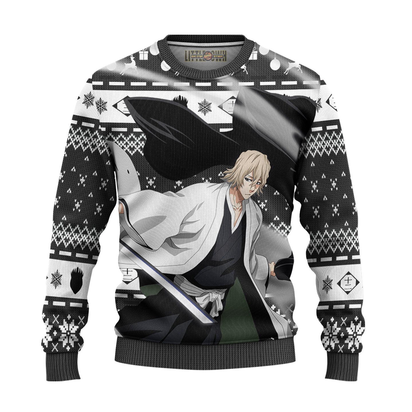 Isshin Kurosaki Ugly Christmas Sweater Custom Bleach Anime New Design