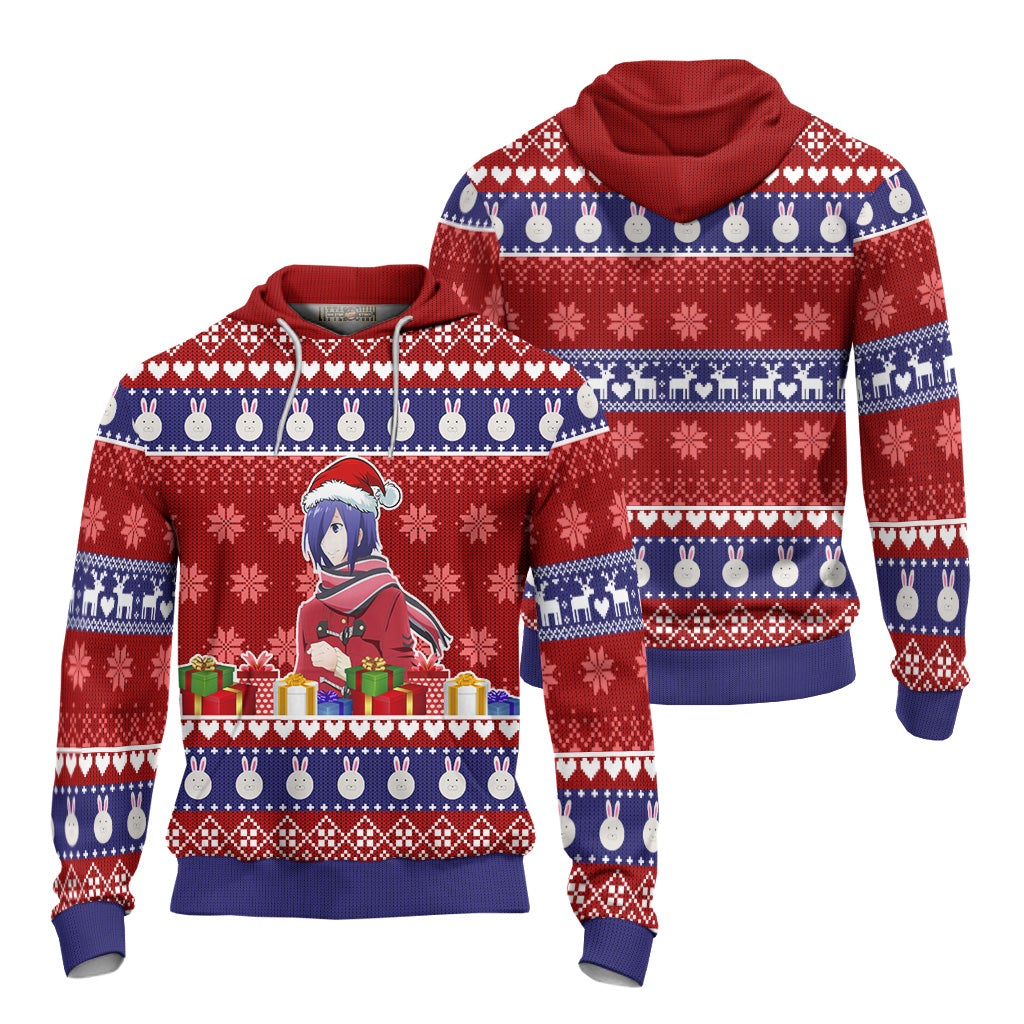 Touka Kirishima Anime Ugly Christmas Sweater Custom Tokyo Ghoul New Design