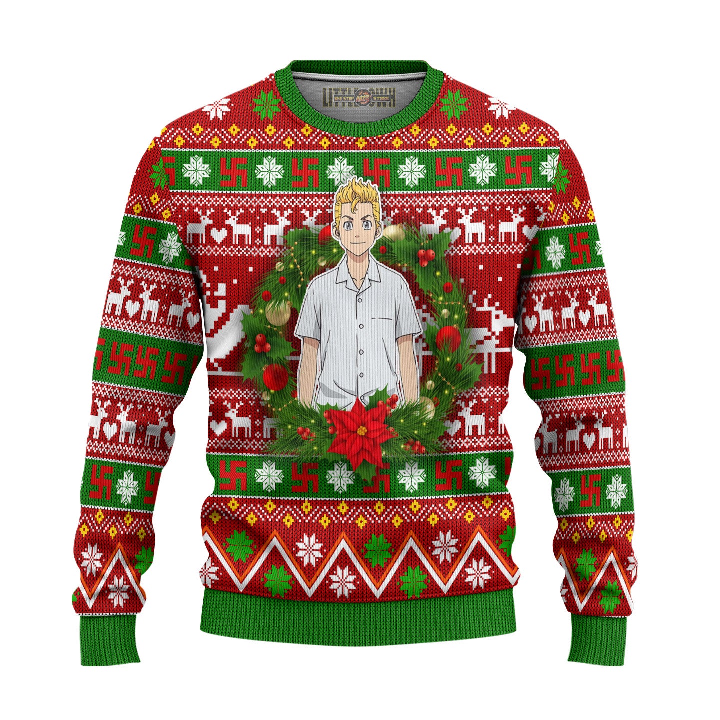 Keisuke Baji Anime Ugly Christmas Sweater Custom Tokyo Revengers New Design