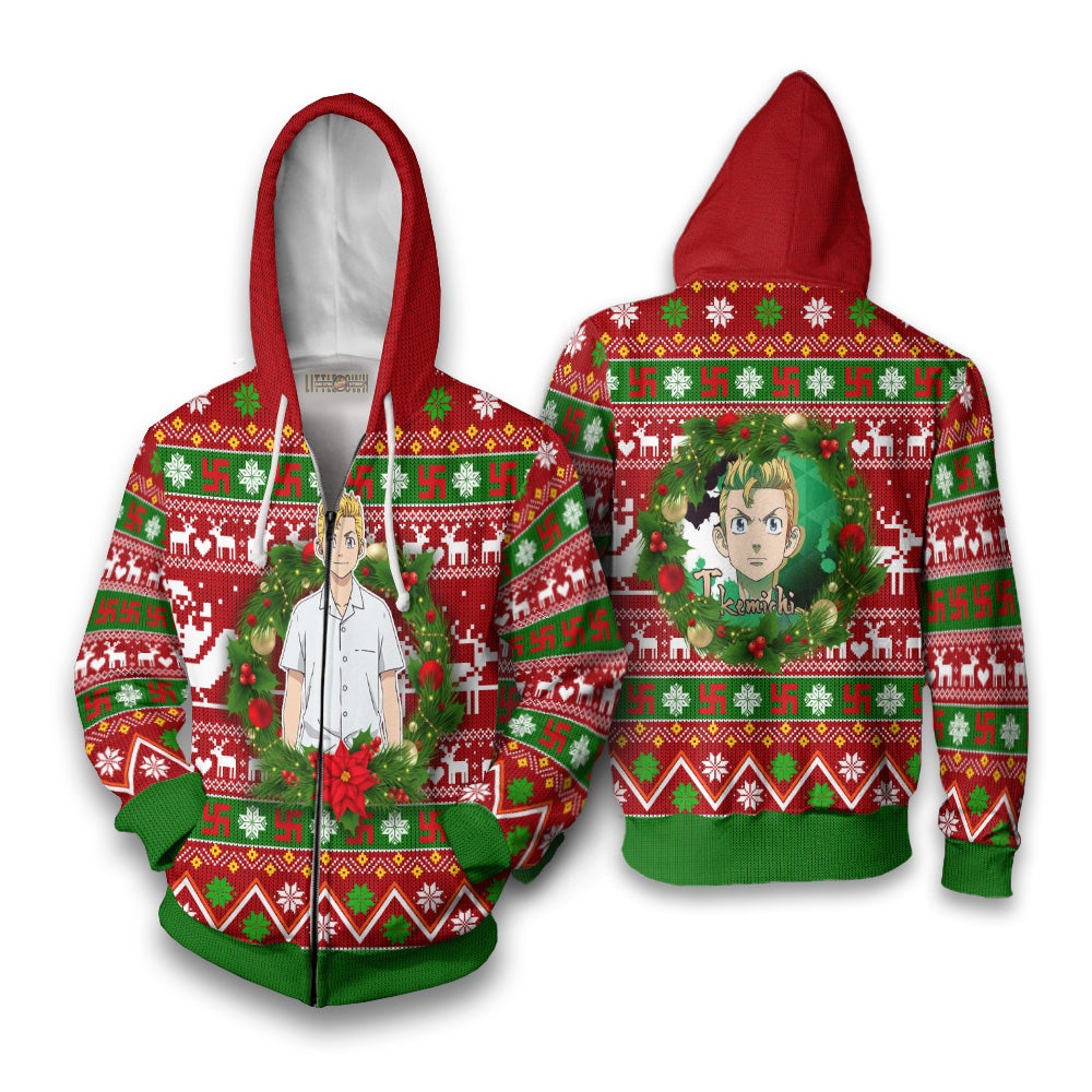 Takemichi Hanagaki Anime Ugly Christmas Sweater Custom Tokyo Revengers New Design
