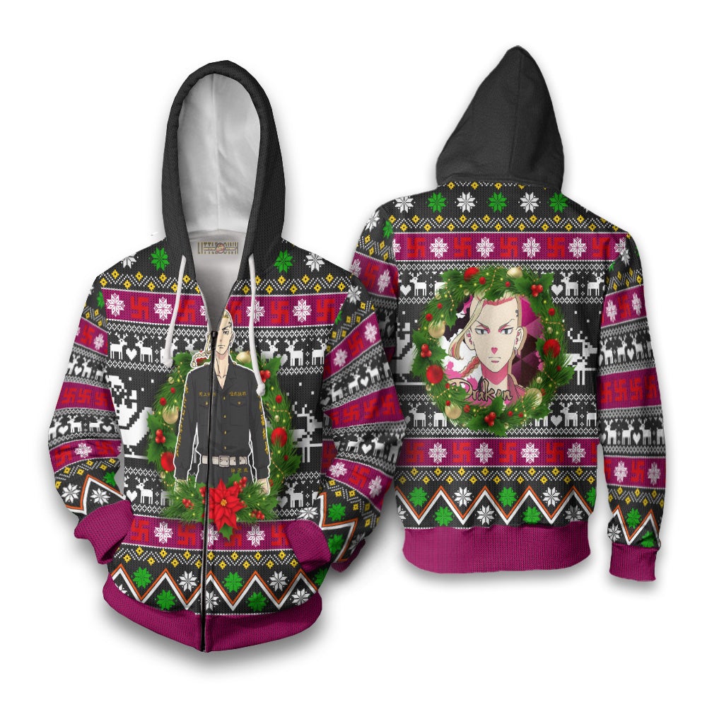 Ken Ryuguji Anime Ugly Christmas Sweater Custom Tokyo Revengers New Design