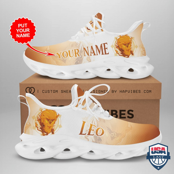 Zodiac Leo Custom Name Running Shoes