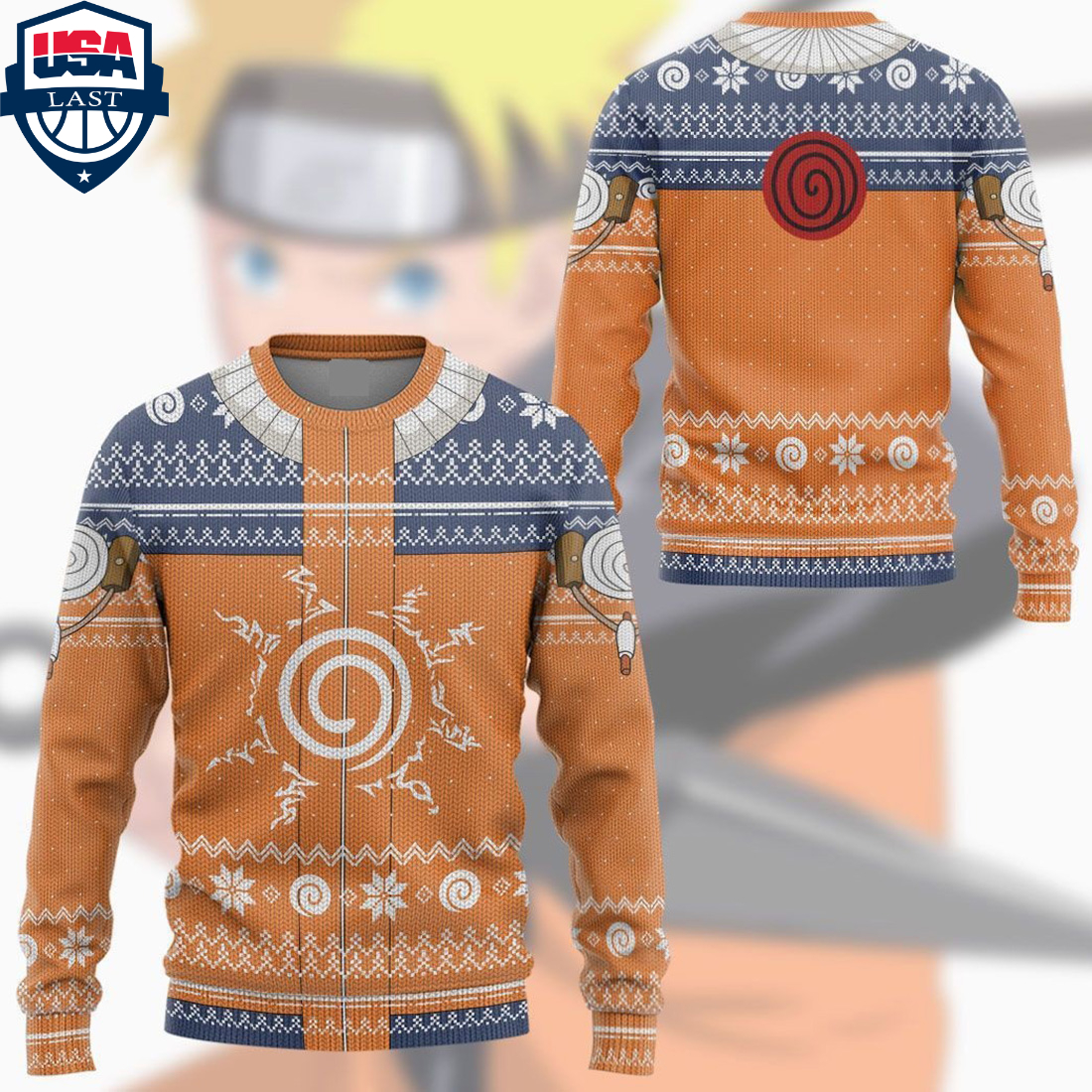 Uzumaki Naruto ugly christmas sweater