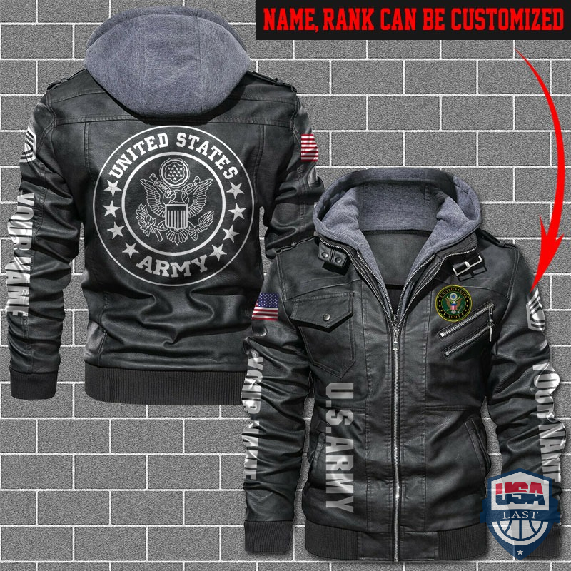 US Air Force Custom name And Rank Leather Jacket