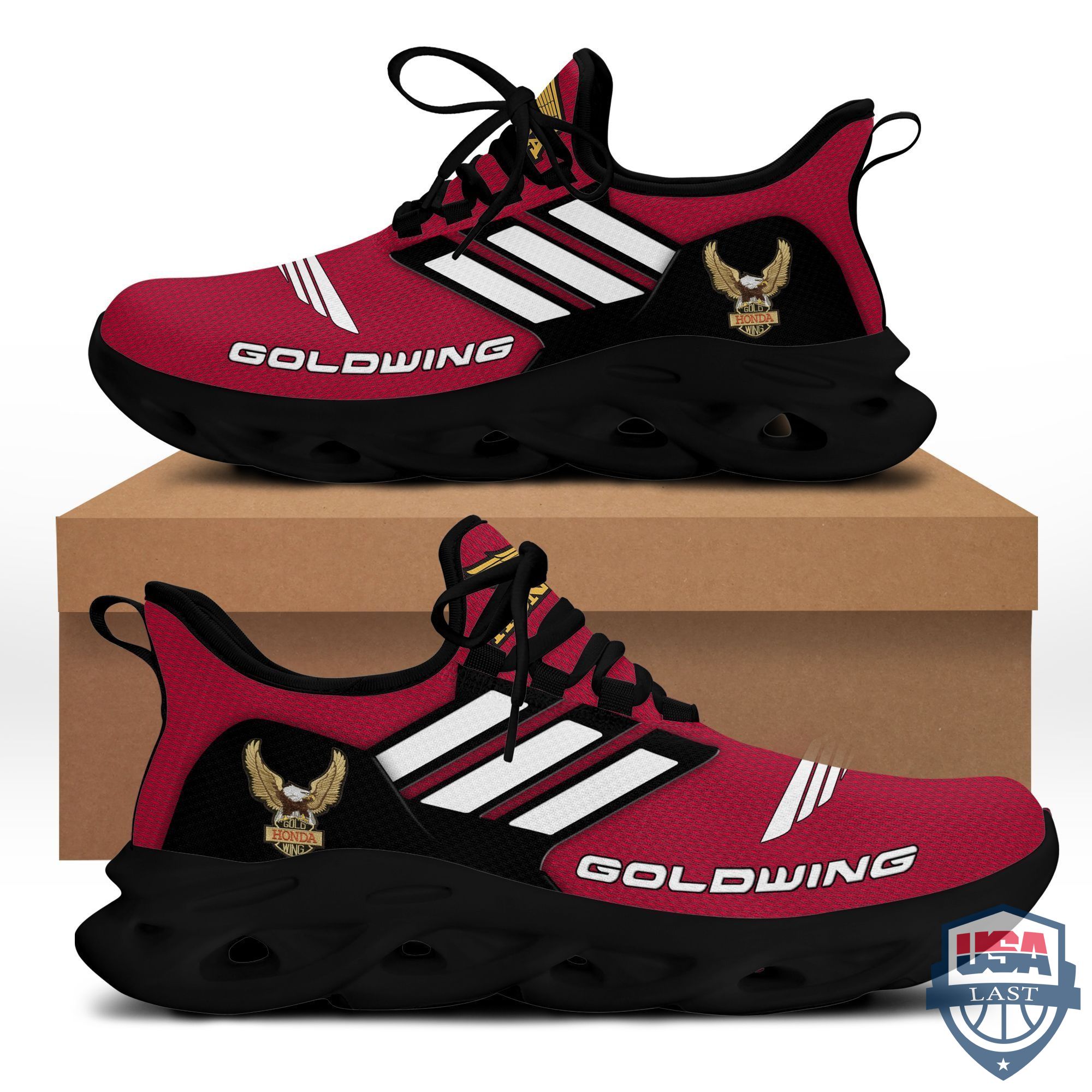 Honda Gold Wing Max Soul Sneaker Shoes Red Version