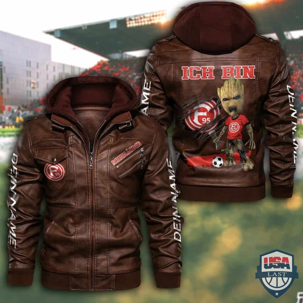 Fortuna Düsseldorf FC Custom Name Leather Jacket