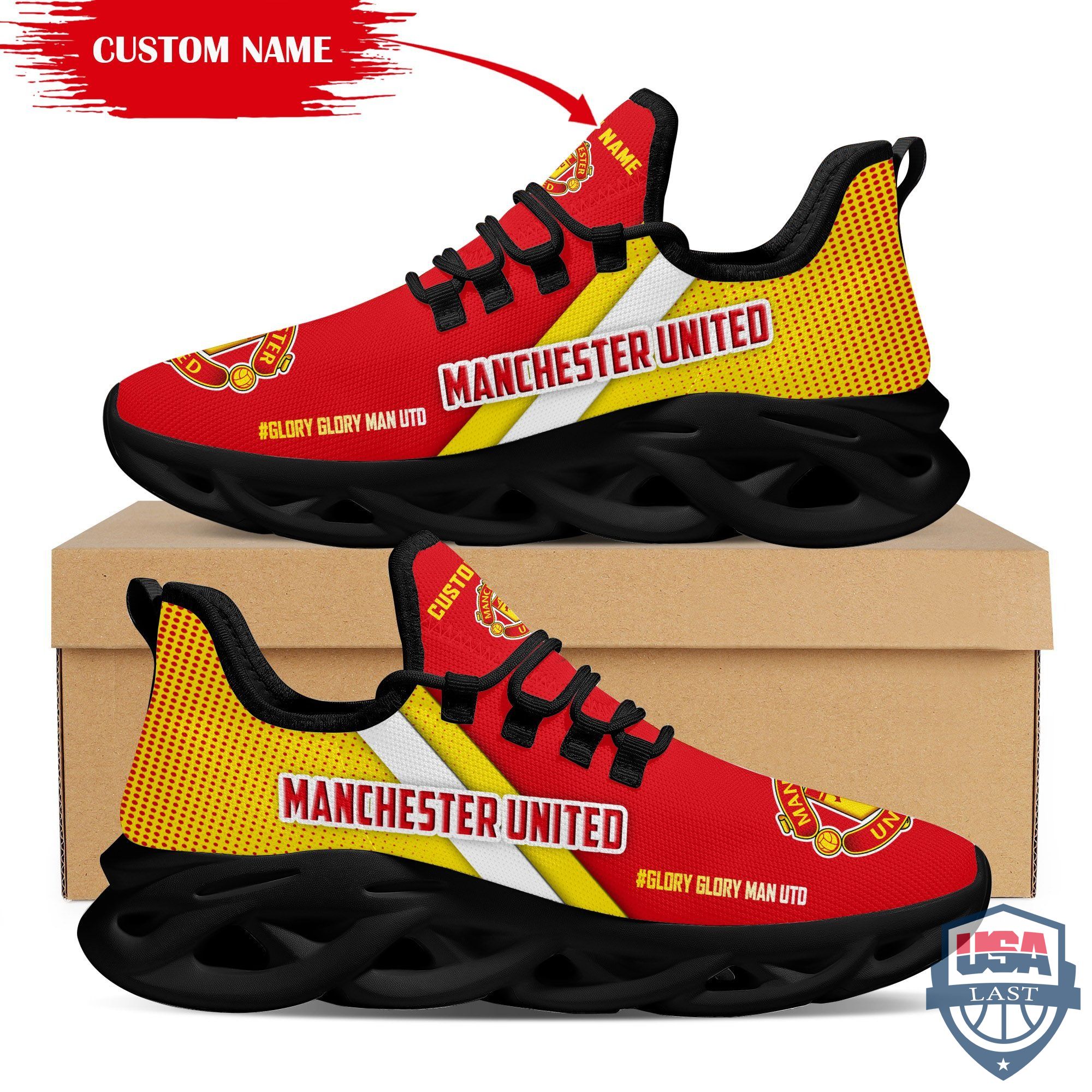 Manchester City Custom Name Max Soul Shoes