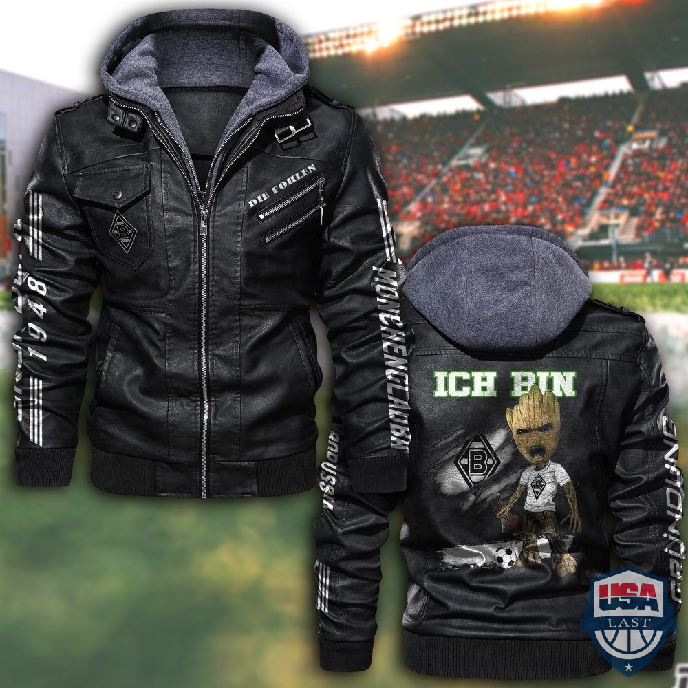 SC Freiburg FC Hooded Leather Jacket