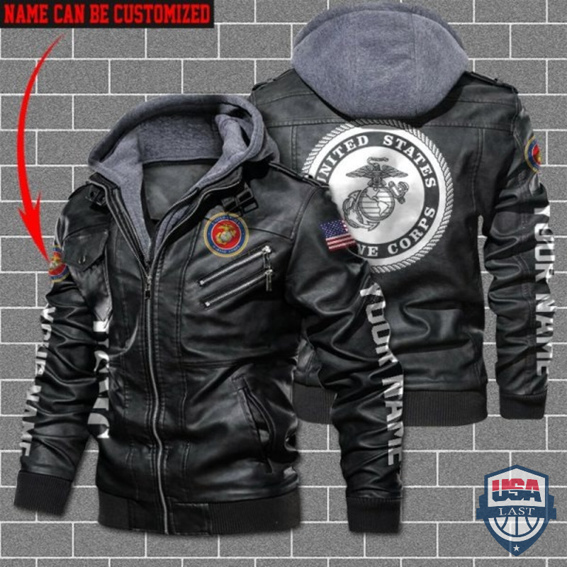 Personalized USMC Leather Jacket
