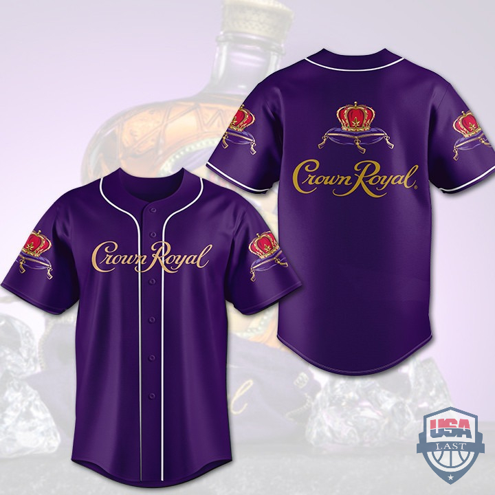 AMAZING Crown Royal Whisky Baseball Jersey Shirt