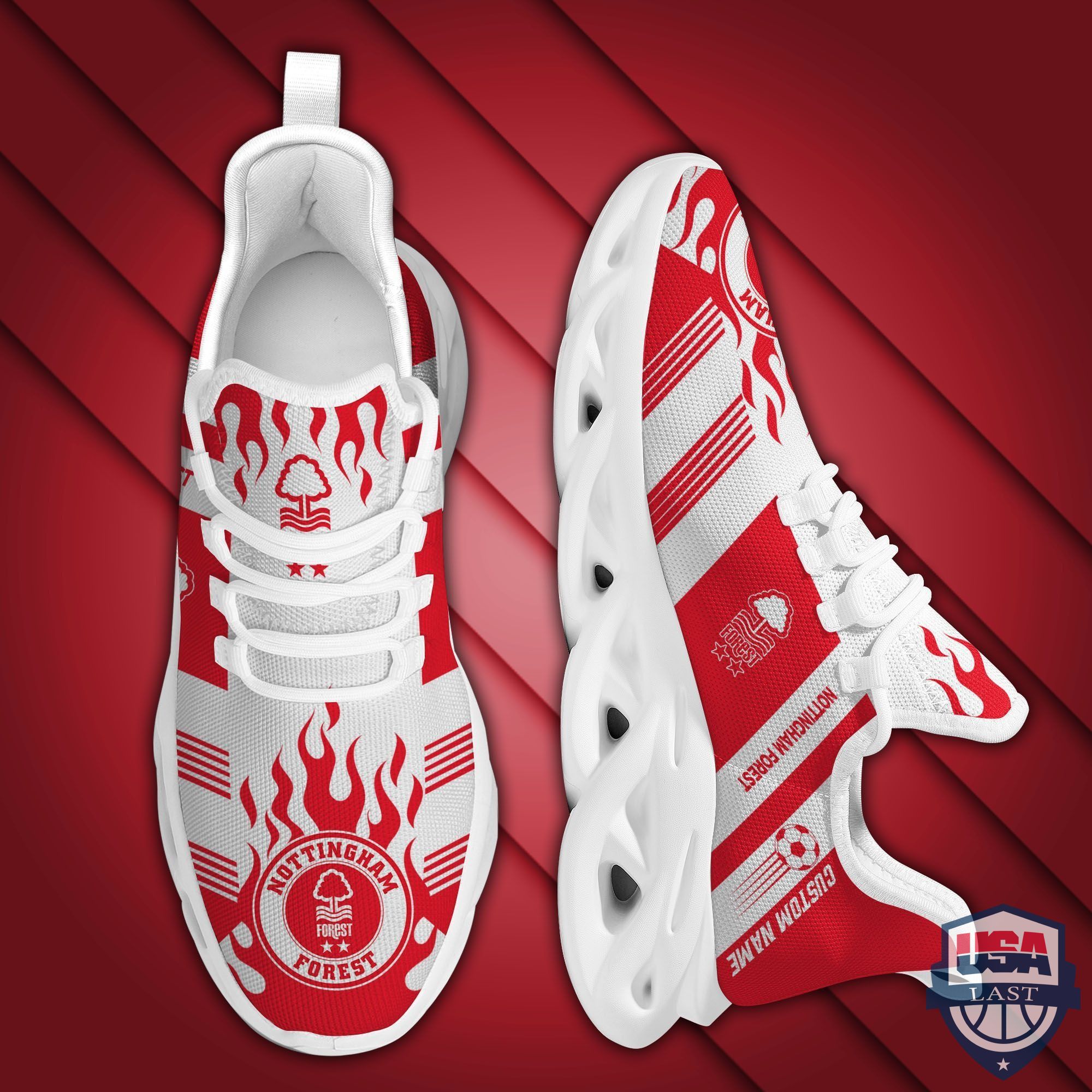 Nottingham Forest Custom Name Max Soul Sneakers Running Shoes