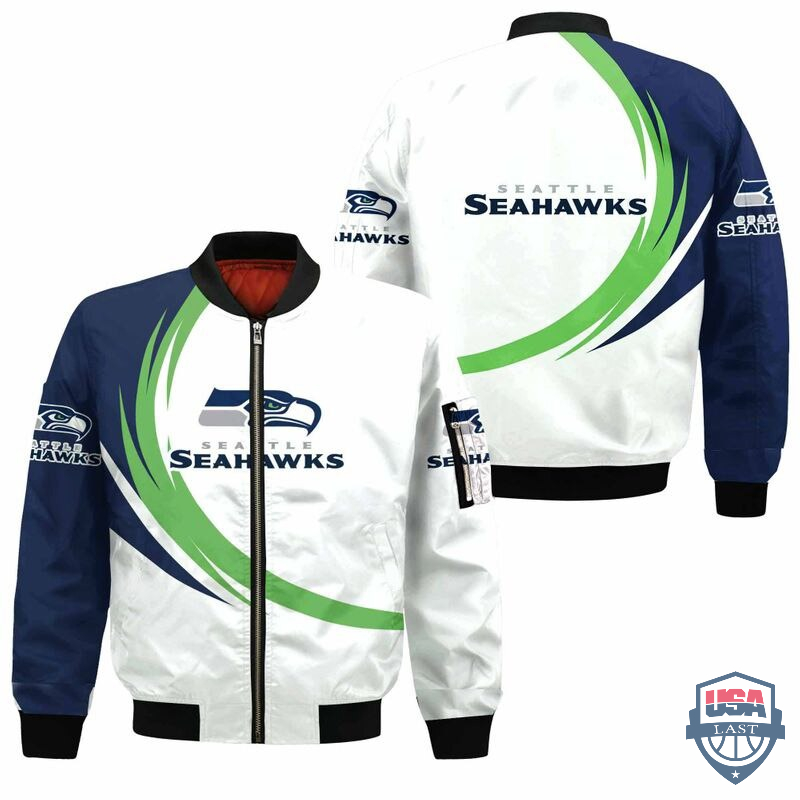 NFL Seattle Seahawks Curve Design Bomber Jacket