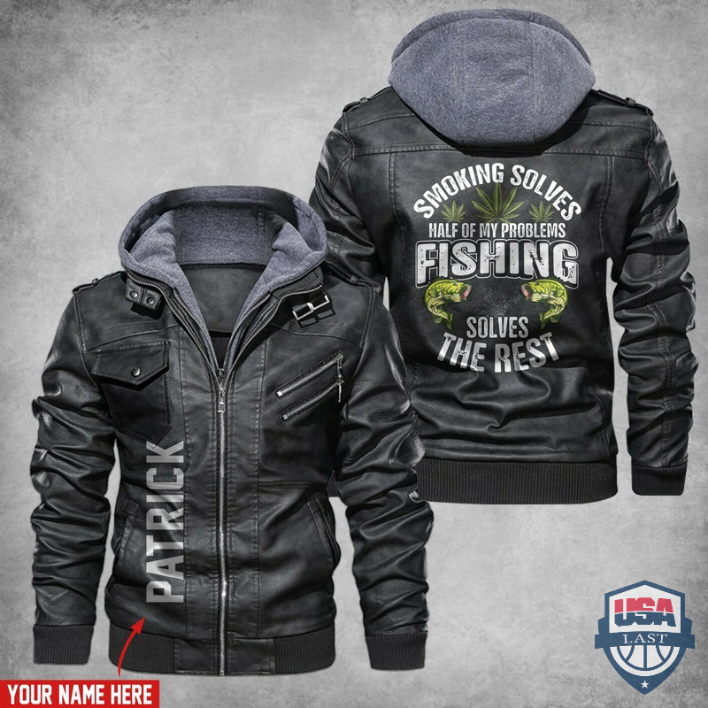 Personalized Fishing Solves The Rest Leather Jacket