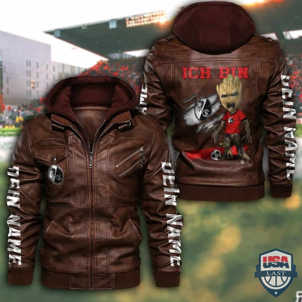 SC Freiburg FC Custom Name Leather Jacket