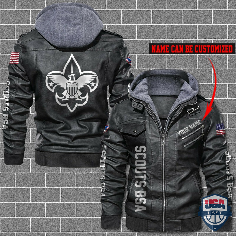 Boy Scouts of America Custom Name Leather Jacket
