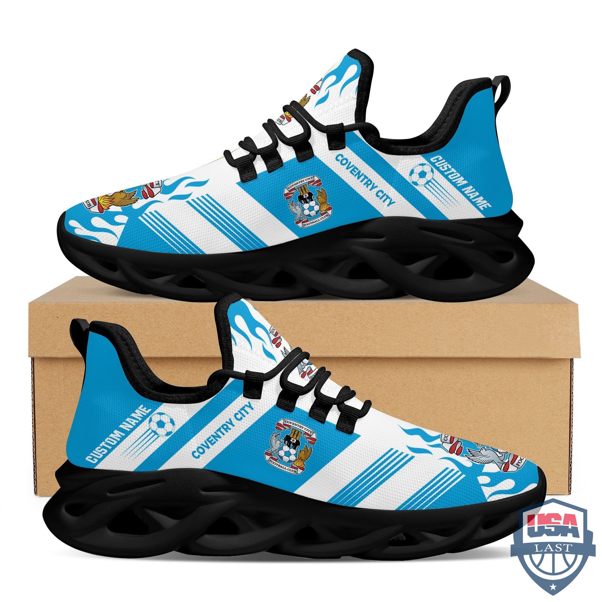 Coventry City Custom Name Max Soul Sneakers Running Shoes