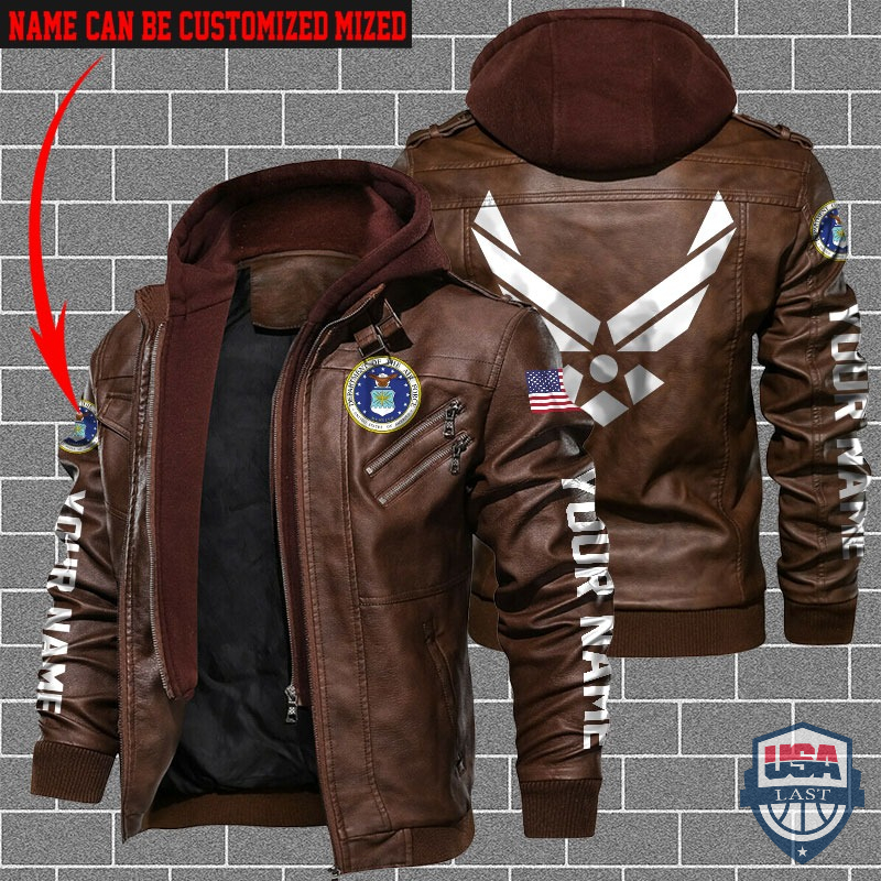 United States Air Force Custom Name Leather Jacket