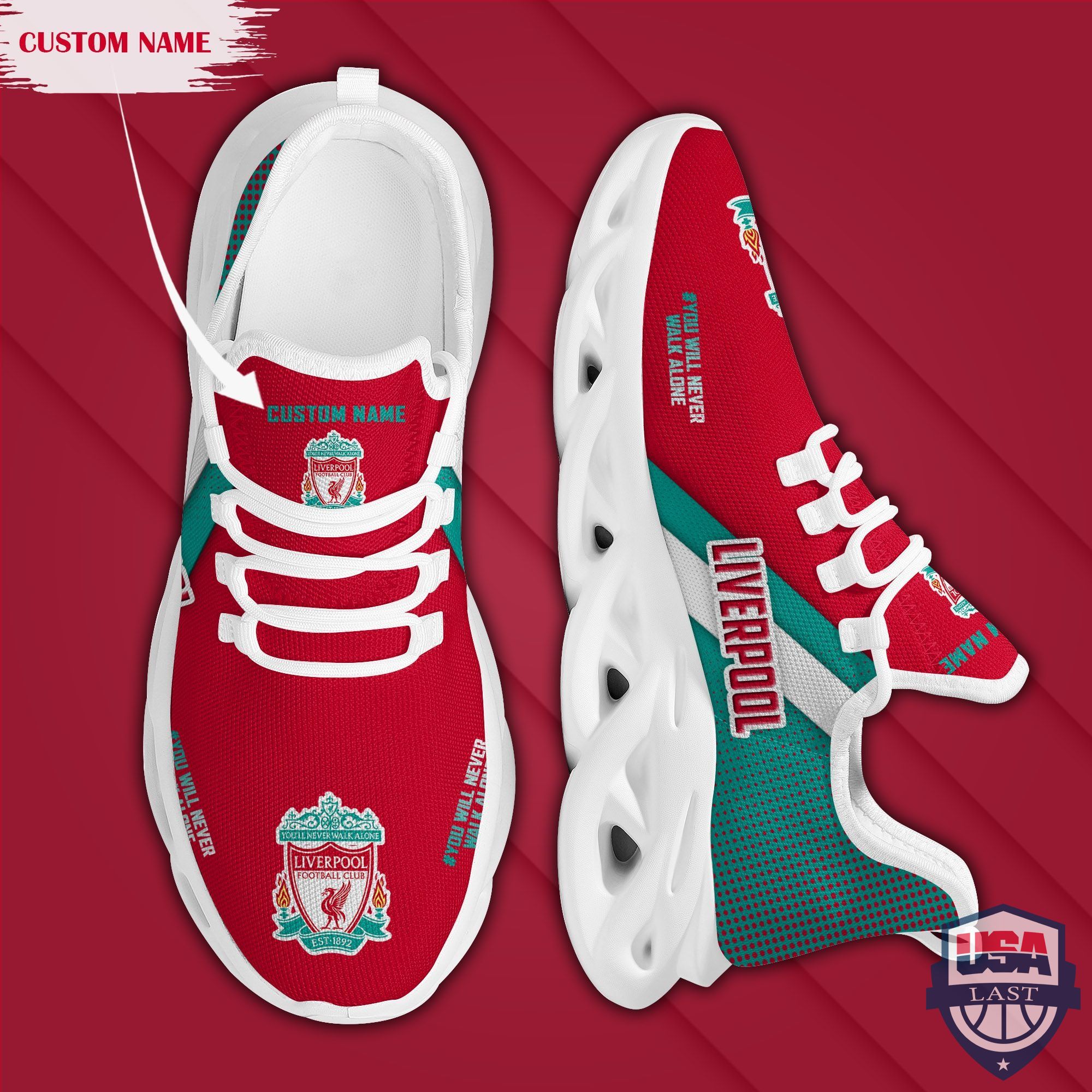 Liverpool Custom Name Max Soul Shoes