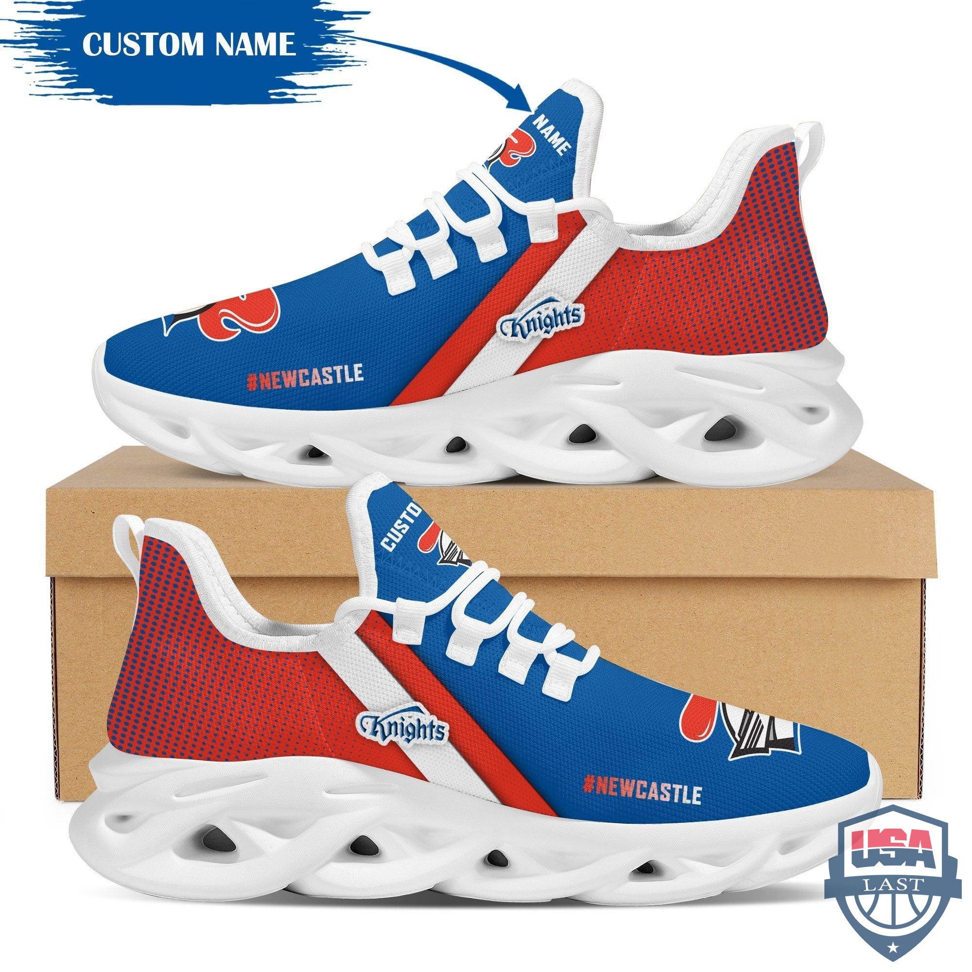 Personalized Newcastle Knights Max Soul Shoes