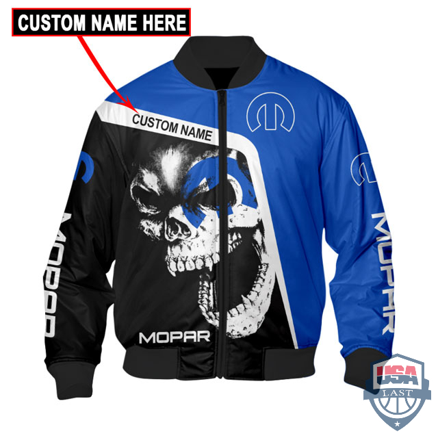 NEW Mopar Skull Custom Name Bomber Jacket