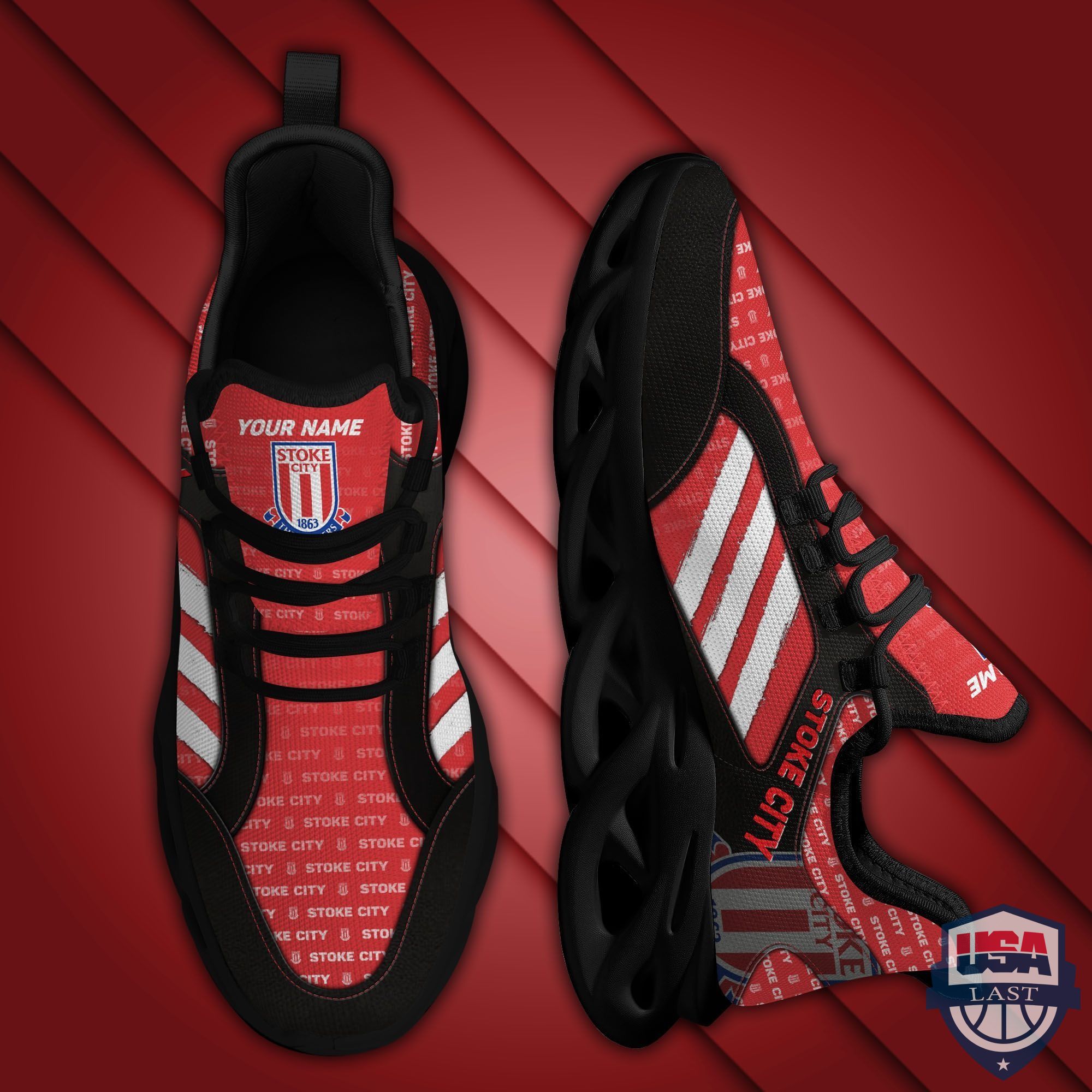 Personalized Stoke City Max Soul Sneakers Running Shoes