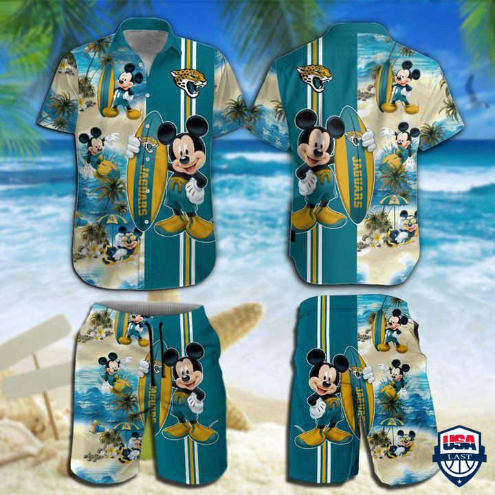 Jacksonville Jaguars Mickey Mouse Hawaiian Shirt Beach Short