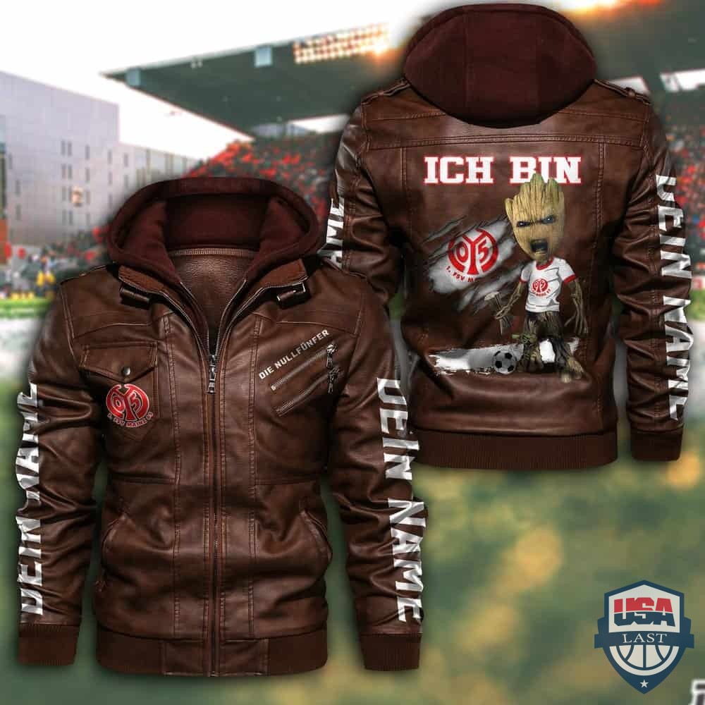FSV Mainz 05 Custom Name Leather Jacket