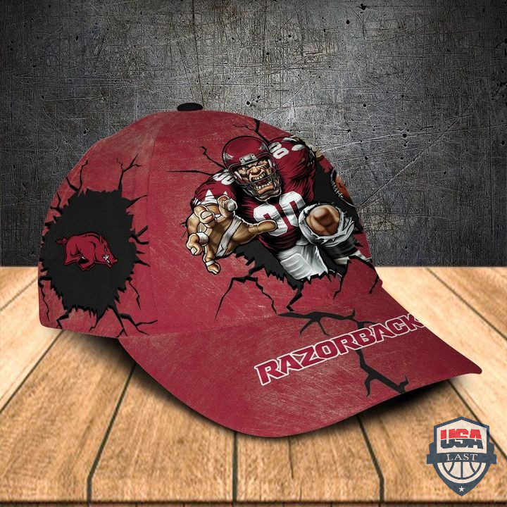 Arkansas Razorbacks NCAA Mascot Custom Name Sport Cap