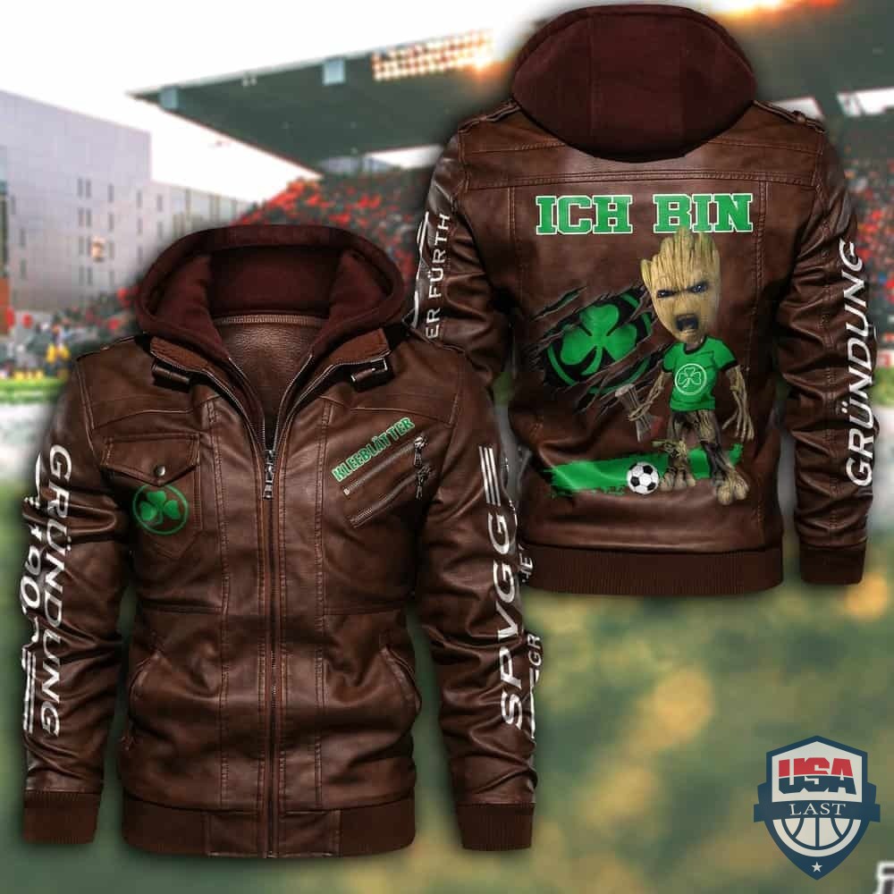 SpVgg Greuther Fürth FC Hooded Leather Jacket